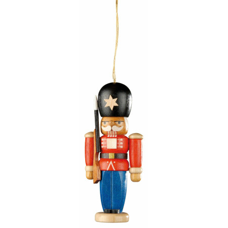 Christbaumschmuck Nussknacker Wachsoldat farbig - 8 cm