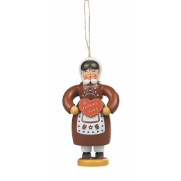 Tree Ornament - Gingerbread Woman Colored - 8 cm / 3.1 inch