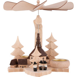 1-Tier Pyramid on Leaf - Carolers - 21 cm / 8.3 inch