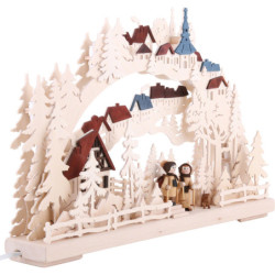 3D-Schwibbogen Winterwanderung - 43x30 cm