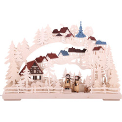 3D-Schwibbogen Winterwanderung - 43x30 cm