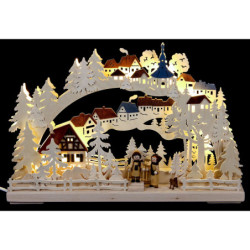 3D-Schwibbogen Winterwanderung - 43x30 cm
