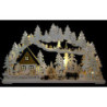 3D-Schwibbogen Altseiffener Handwerk mit geschnitzten Figuren - 72x43x8 cm