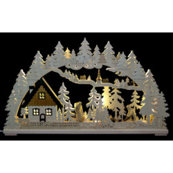 3D Double Arch - Altseiffen with Carved Figurines - 72x43x8 cm / 28x17x3 inch