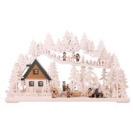3D-Schwibbogen Waldgänger - 72x43x8 cm