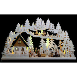 3D Double Arch - Forest Hike - 72x43x8 cm / 28x17x3 inch
