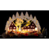 3D Candle Arch - Fire Brigade extinguishes House Fire - 43x28 cm / 16.9x11 inch