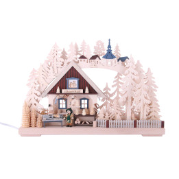 3D-Schwibbogen Drechslerwerkstatt - 43x30x7 cm