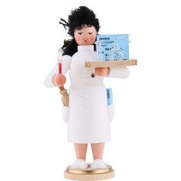 Räuchermännchen Chemikerin - 21 cm