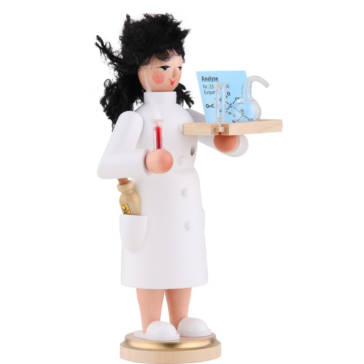 Räuchermännchen Chemikerin - 21 cm