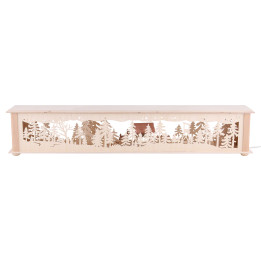 Illuminated Stand Deer and Cratch for Candle Arches - 80x15x12 cm / 31x6x5 inch