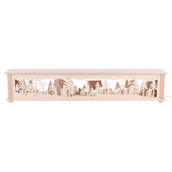 Illuminated Stand Deer and Cratch for Candle Arches - 80x15x12 cm / 31x6x5 inch