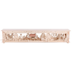 Illuminated Stand Deer and Cratch for Candle Arches - 80x15x12 cm / 31x6x5 inch