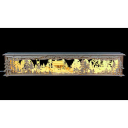 Illuminated Stand Deer and Cratch for Candle Arches - 80x15x12 cm / 31x6x5 inch