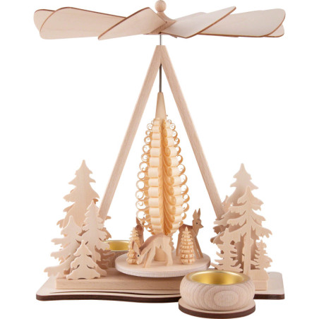 1-Tier Pyramid Triangular - Deer Group - 25 cm / 9.8 inch