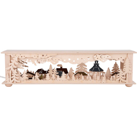 Illuminated Stand - Forest Seiffen - 50x12 cm / 19.7x4.7 inch