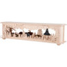 Schwibbogen-Unterbau/Raumleuchte Wald Seiffen farbig - 50x12 cm