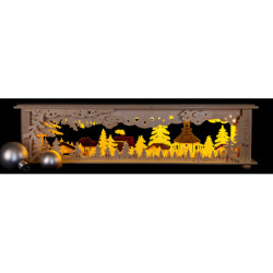 Illuminated Stand - Forest Seiffen - 50x12 cm / 19.7x4.7 inch