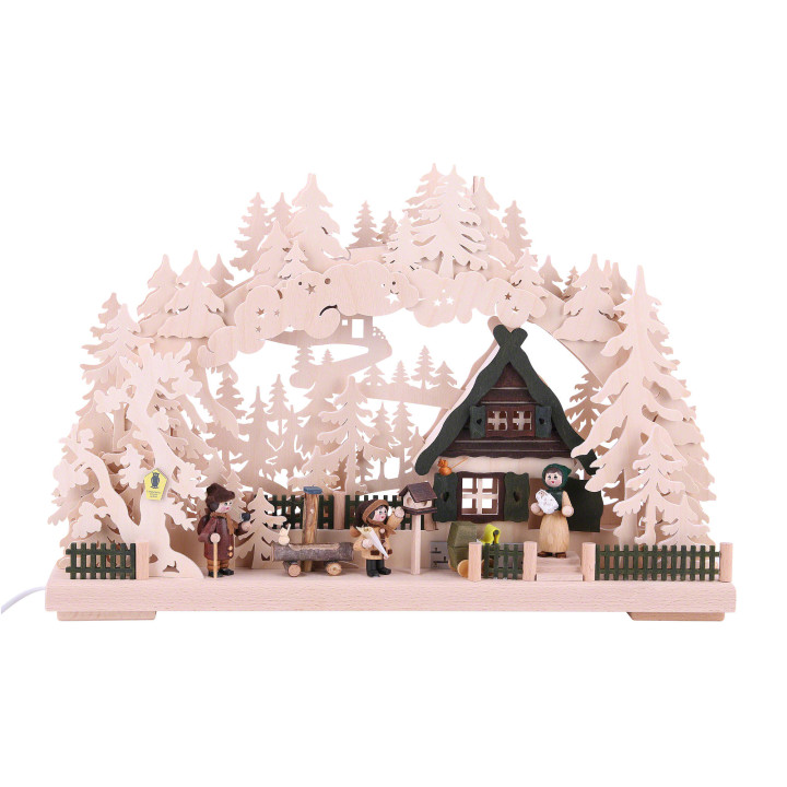 3D-Schwibbogen Familienglück - 43x30x7 cm