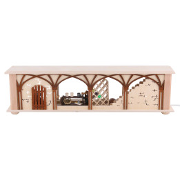Schwibbogen-Unterbau/Raumleuchte Weinkeller - 50x12x10 cm