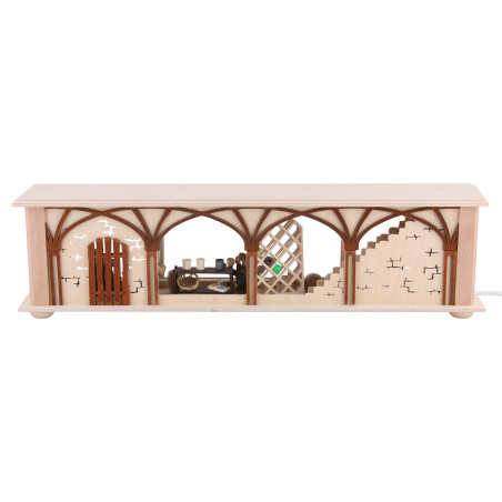 Schwibbogen-Unterbau/Raumleuchte Weinkeller - 50x12x10 cm