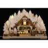 3D Candle Arch - Molli's Christmas Bakery with White Frost - 43x30 cm / 17x12 inch
