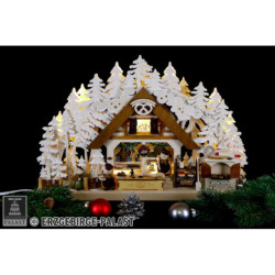 3D Candle Arch - Molli's Christmas Bakery with White Frost - 43x30 cm / 17x12 inch