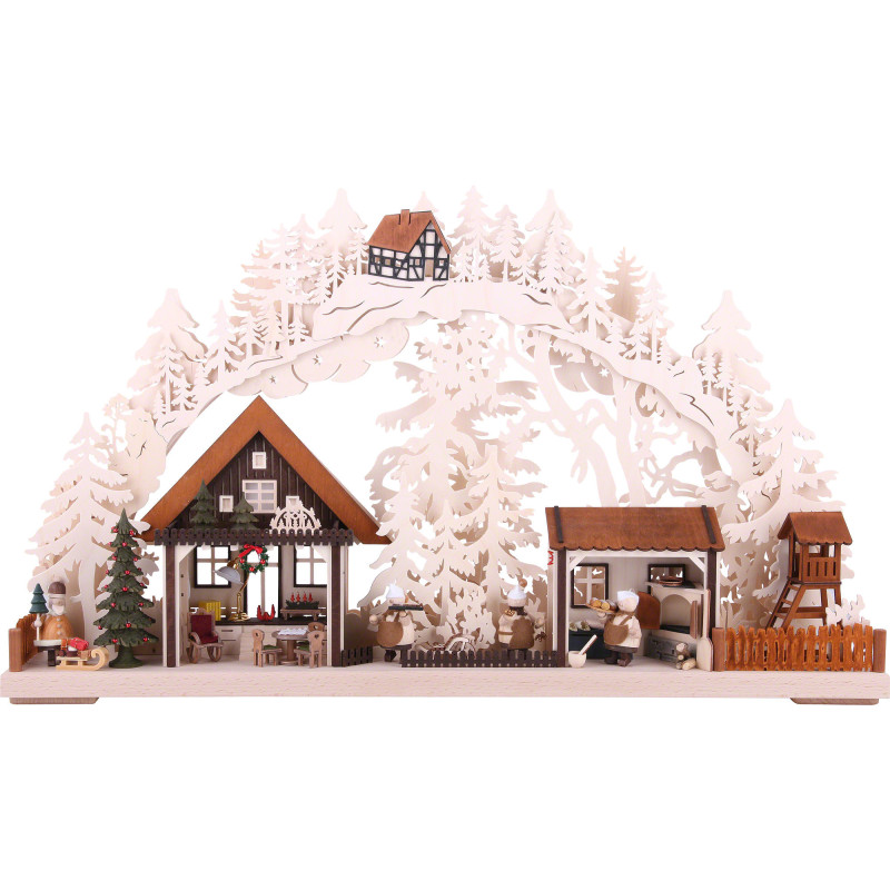 3D-Schwibbogen Walki-Weihnachtsbäckerei - 72x43 cm