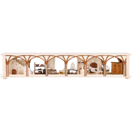 Schwibbogen-Unterbau/Raumleuchte Hauskeller - 80x15 cm