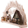 3D Candle Arch - 'Setting Up the Christmas Market' - 72x43 cm / 28x17 inch