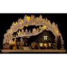 3D Candle Arch - 'Setting Up the Christmas Market' - 72x43 cm / 28x17 inch