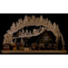 3D Candle Arch - 'Setting Up the Christmas Market' - 72x43 cm / 28x17 inch