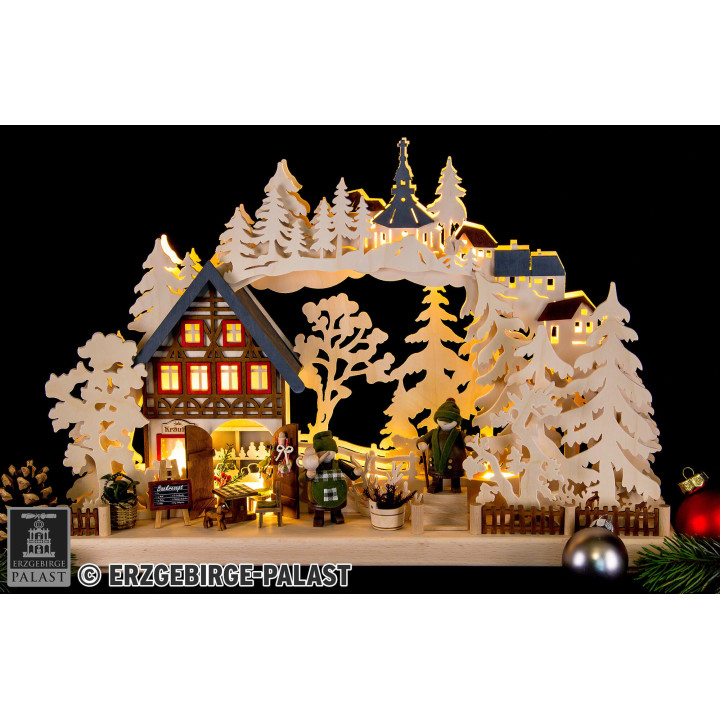 3D Candle Arch - Herbage - 43x30 cm / 17x11.8 inch