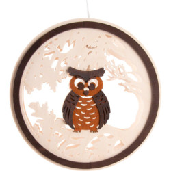 Window Picture - Owl - 24 cm / 9.4 inch