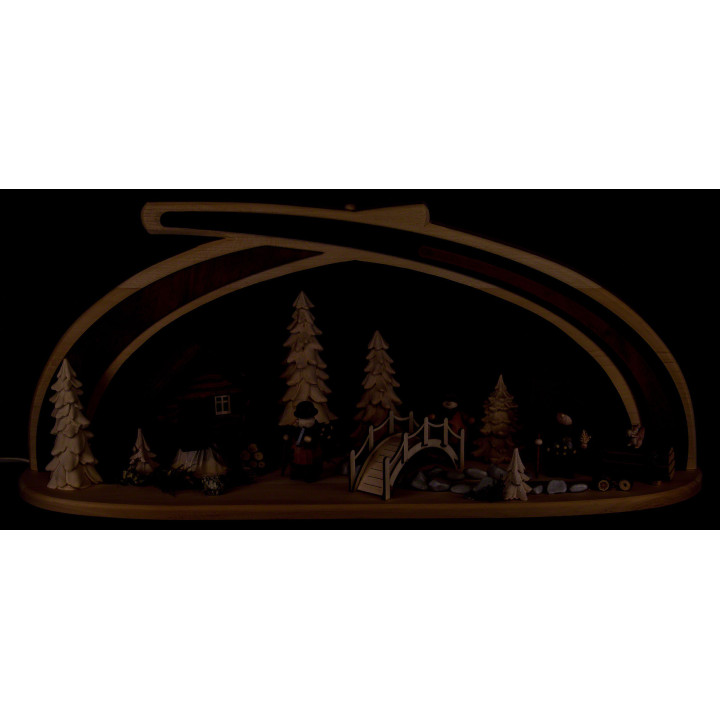 Candle Arch - Solid Wood at the Creek - 59x30 cm / 23x11.8 inch