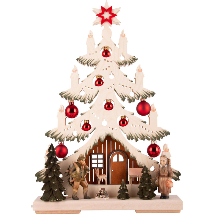 Light Triangle - Fir Tree - Forest People  - 32x44 cm / 12.6x17.3 inch
