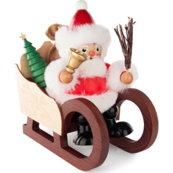 Smoker - Santa Claus on Sleigh - 27 cm / 10.6 inch