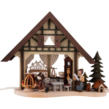 Lichterfachwerkhaus Weihnachtsstube - 17 cm