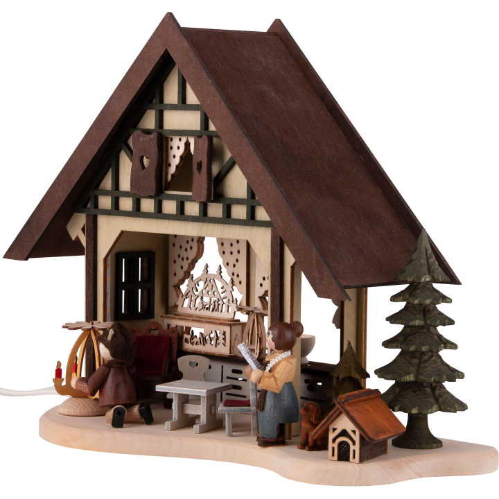 Lichterfachwerkhaus Weihnachtsstube - 17 cm