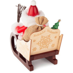 Smoker - Santa Claus on Sleigh - 27 cm / 10.6 inch