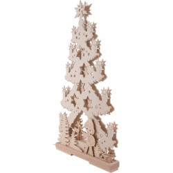 Lichterspitze Tanne Sandmännchen im Märchenwald - 30x58 cm