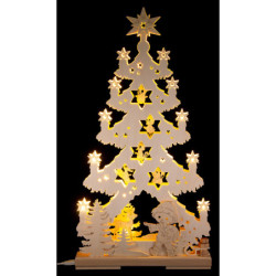 Lichterspitze Tanne Sandmännchen im Märchenwald - 30x58 cm