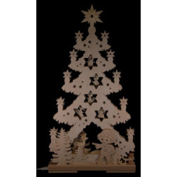 Lichterspitze Tanne Sandmännchen im Märchenwald - 30x58 cm