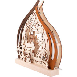 Romantikleuchte Tiere des Waldes - 25x28 cm