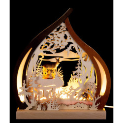 Romantic Lamp - Animals of the Forest - 25x28 cm / 9.8x11 inch