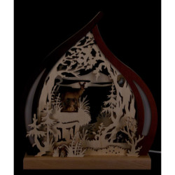 Romantic Lamp - Animals of the Forest - 25x28 cm / 9.8x11 inch