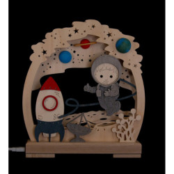 Romantic Lamp - Sandman in Space - 24x26,5 cm / 9.4x10.4 inch