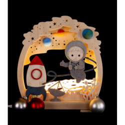 Romantic Lamp - Sandman in Space - 24x26,5 cm / 9.4x10.4 inch