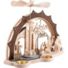 Candle Arch - Nativity Scene with Pyramid - 35x26 cm / 13.8x10.2 inch