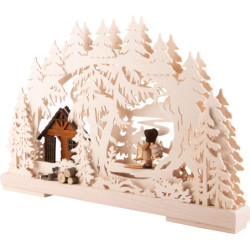 3D Candle Arch - Forest Trail - 43x28,5 cm / 16.9x11.2 inch